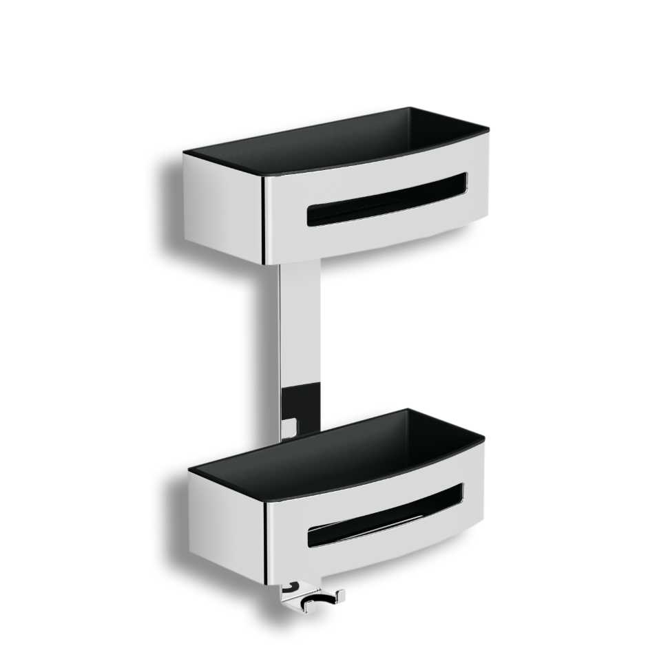 75762 Душевая полка подвесная с крючком для водосгона цвет хром LANGBERGER Accessories