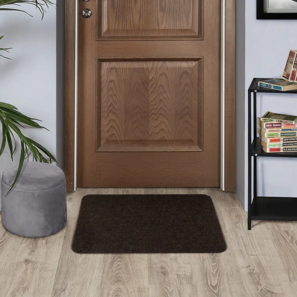 Santreyd Коврик придверный Флорт для офиса, темно-коричневый 80×49 см 82283503 STLM-0024047