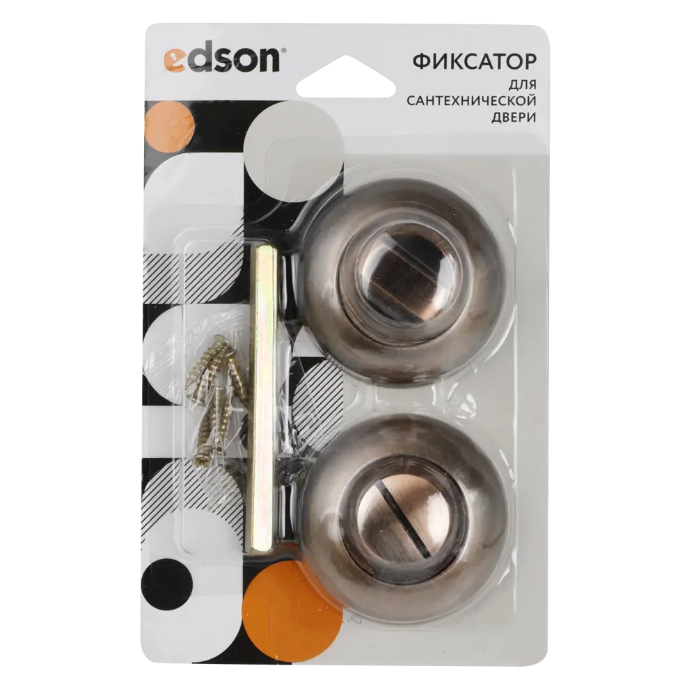 Накладка-фиксатор EDSON EDS-WC-R1 медная для межкомнатных дверей 85165129 STLM-0059270 - Вид №2