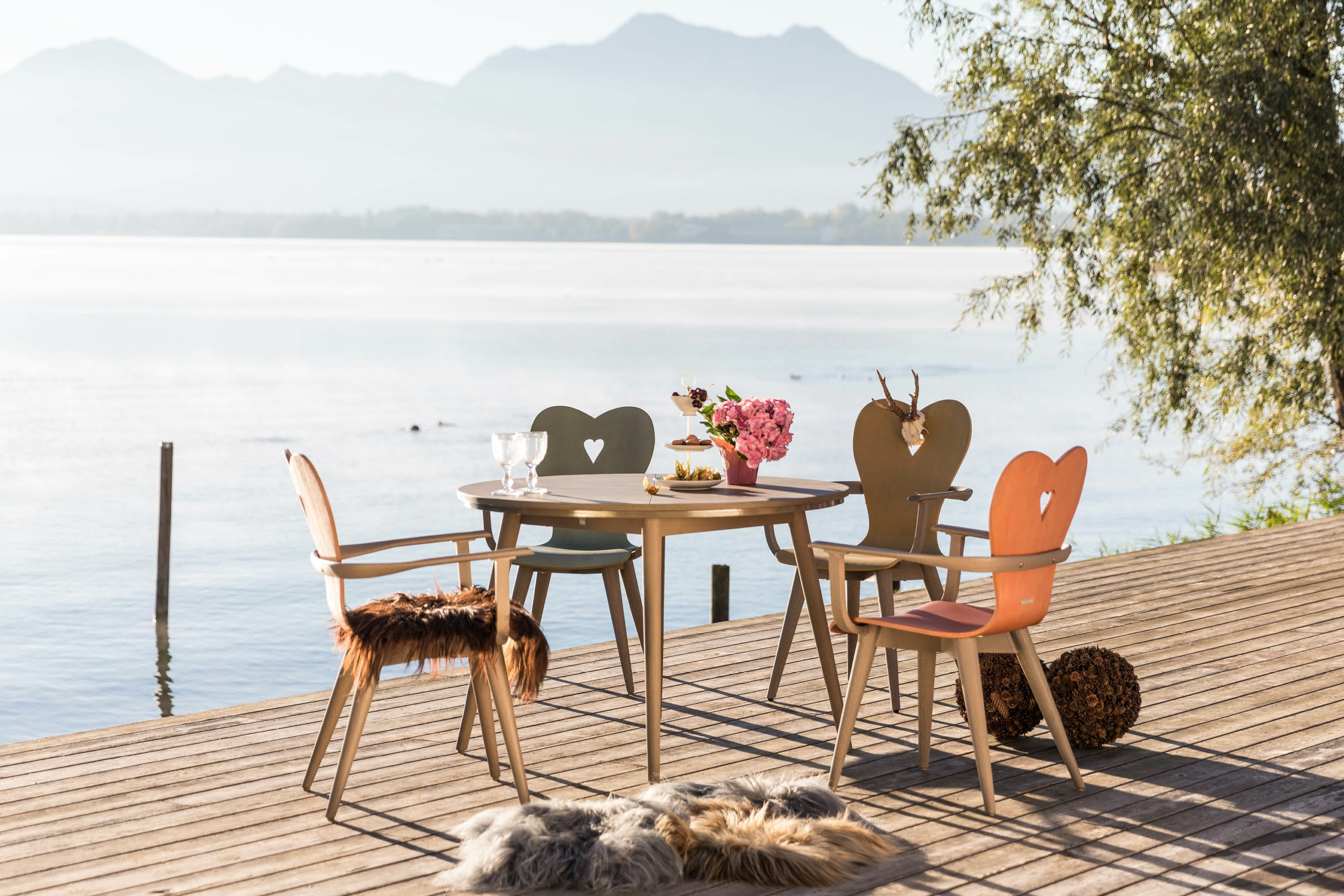 72.00.0534 Кресло Alpenblick старое серое / терракотовое Mbm  - Вид №1