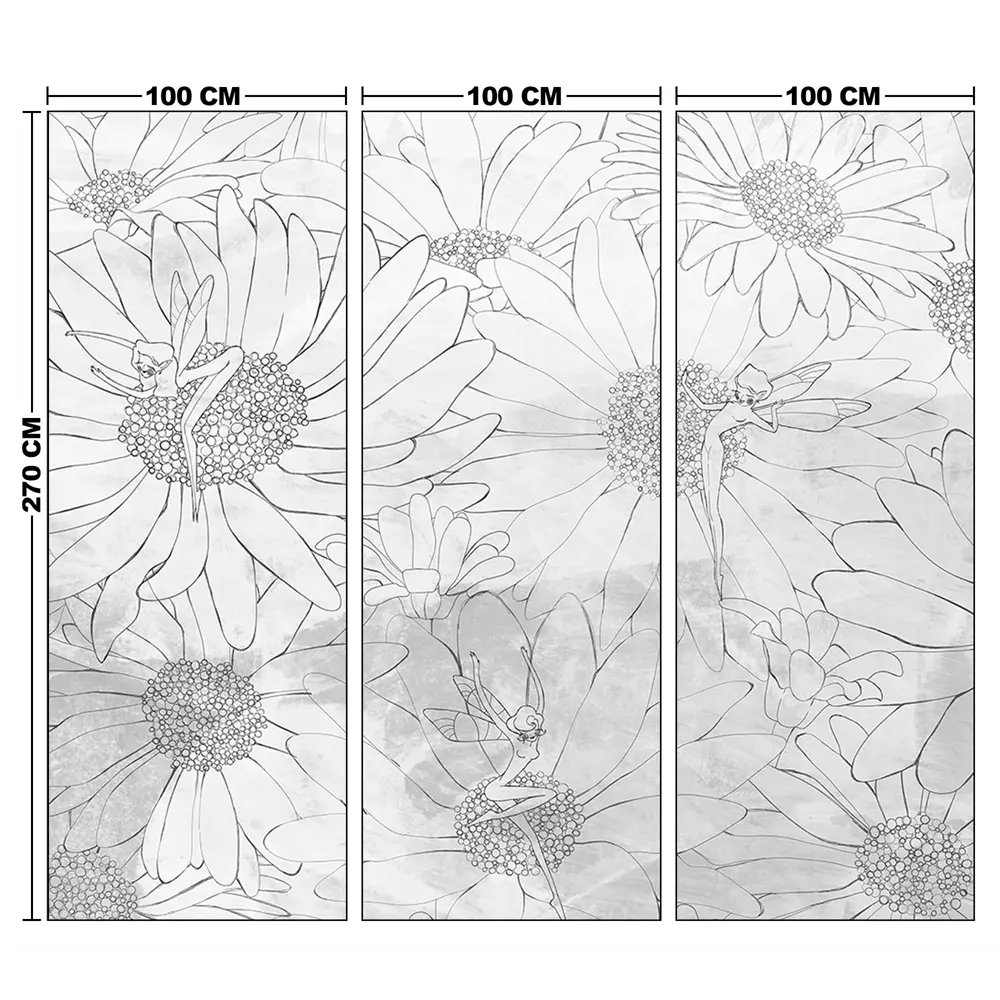 Фотообои Танцующие феи флизелиновые 300x270 см L13-554 FBRUSH 3D FLIZART STLM-2108546 - Вид №4