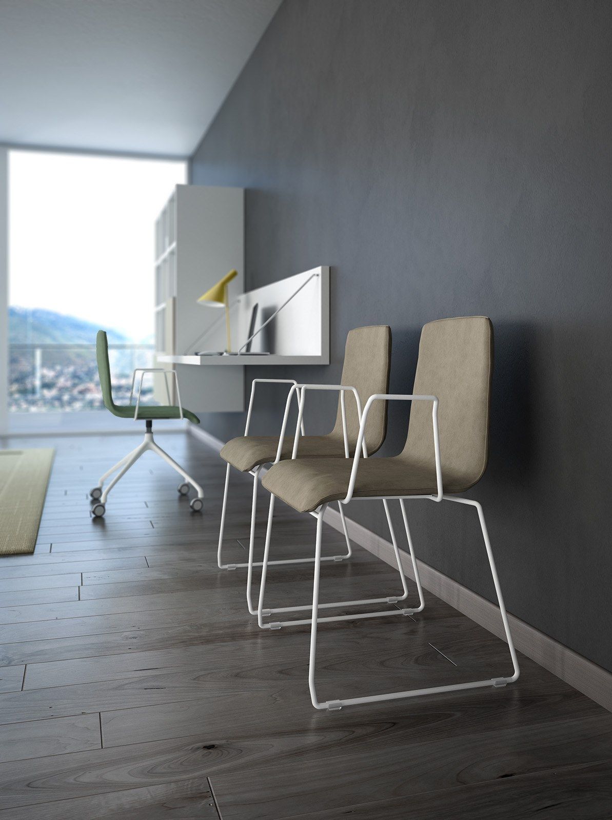 Тканевый стул с подлокотниками Leyform Zerosedici ARCH-00033310 - Вид №6