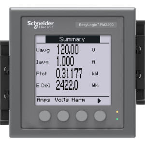 METSEPM2230R Поверенный счетчик многоф. 3-ф PM2230, LCD, RS485, 0.5S Schneider Electric EasyLogic