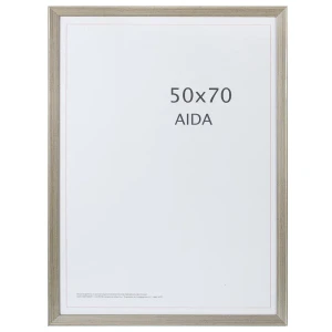 Рамка Aida 50x70 см пластик цвет серебро с патиной 18784595 STLM-2133127