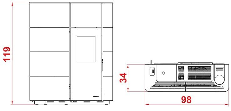 PALAZZETTI Пеллетная печь из керамики класса а ++ Noah sun-id-1431848 - Вид №4