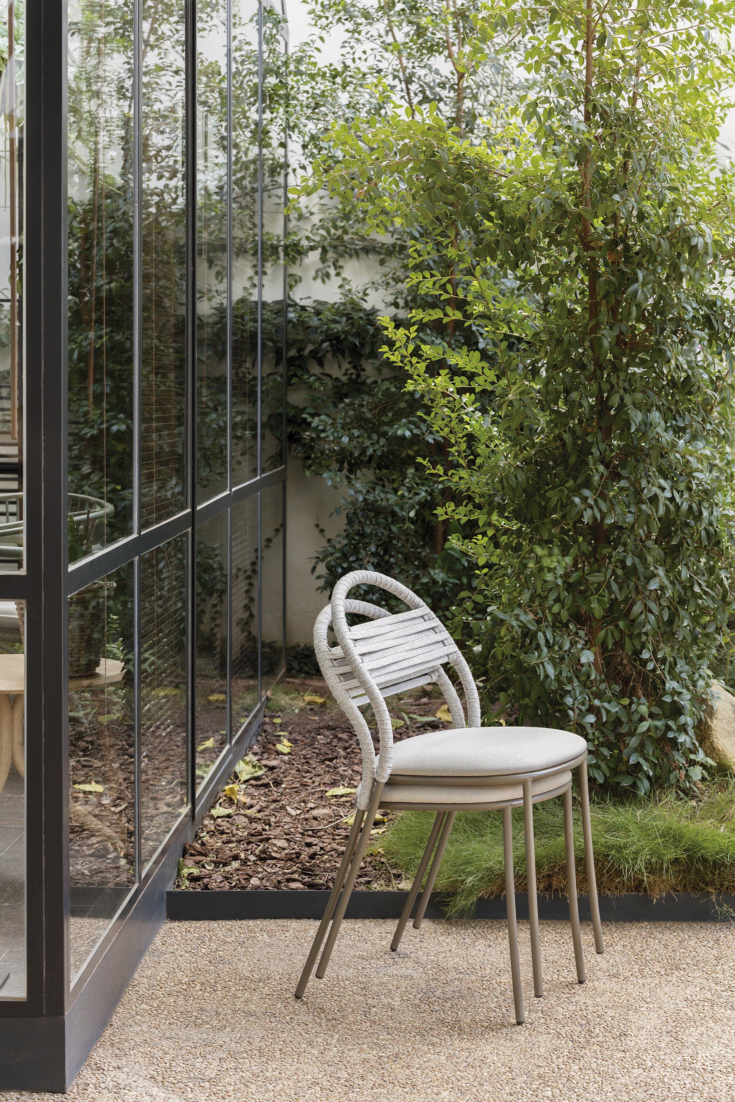 Штабелируемый садовый стул с открытой спинкой EXPORMIM лепесток ARCH-00010402 - Вид №1