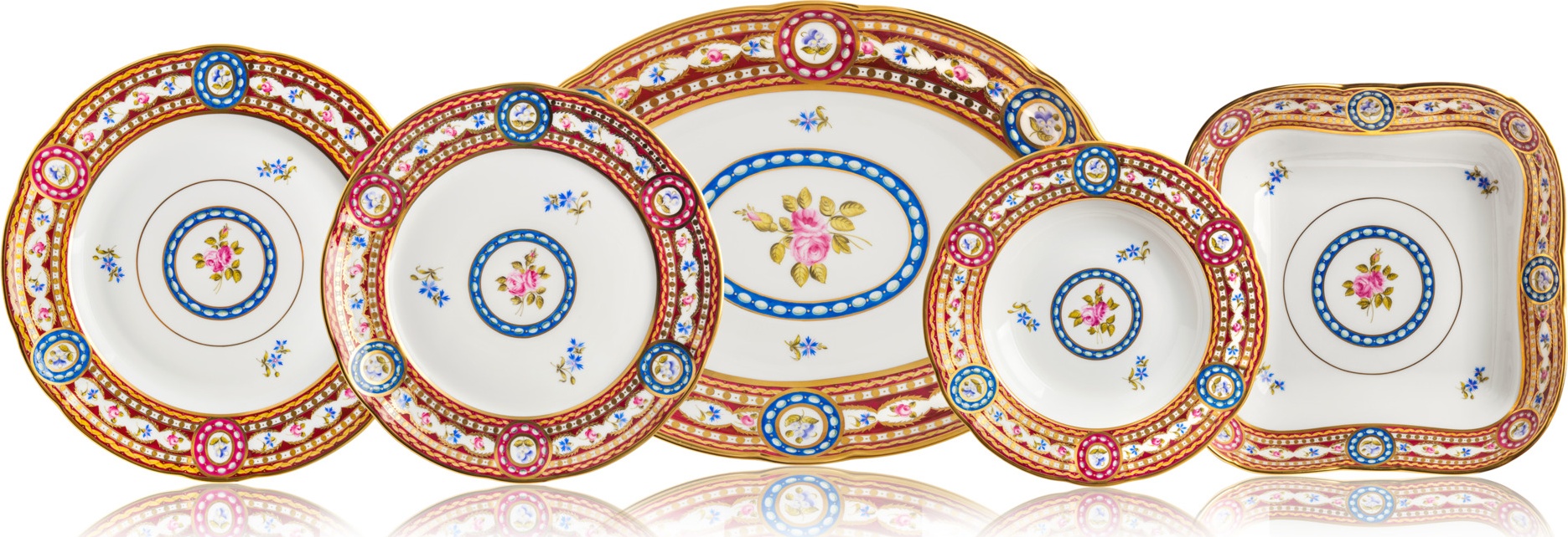 10584894 Herend Сервиз столовый 6/21 "Эглантин" Фарфор 