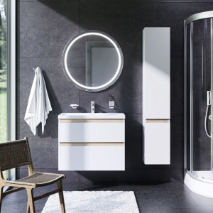 M85AMOX0801WG Универсальное зеркало с контурной LED-подсветкой ИК- сенсором круглое 80 см AM.PM X-Joy