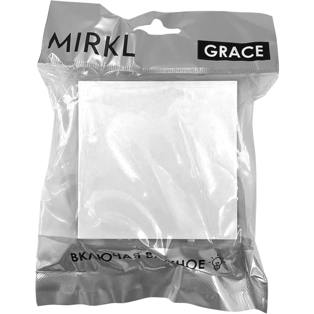 Встраиваемый выключатель Mirkl Grace 1-клавишный белый 89393867 STLM-1544929 - Вид №4