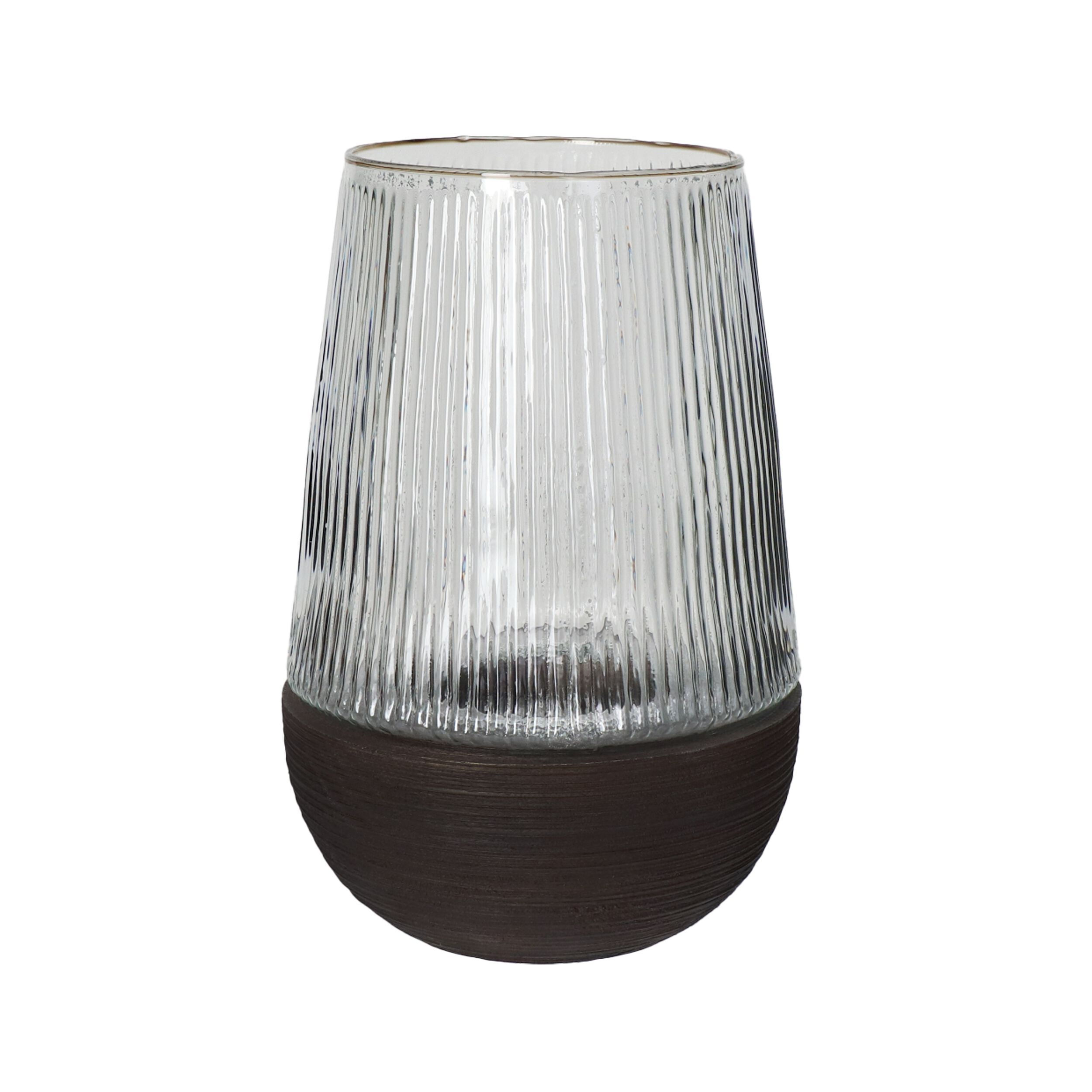 Деревянная и стеклянная ваза / подсвечник POMAX Arbre ARCH-00038800 - Вид №1