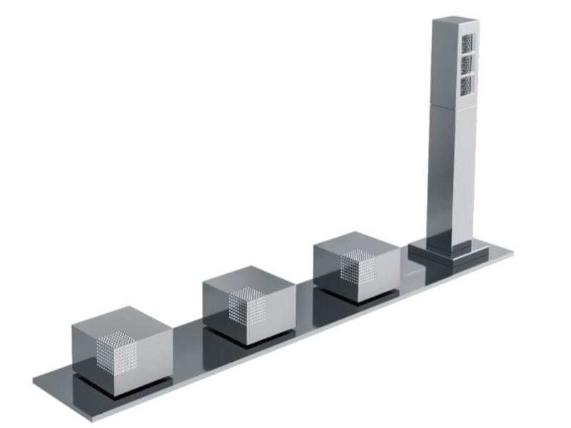 Хромированный смеситель для ванны CARIMALI QCUBE MISCELATORE VASCA ARCH-00076221 - Вид №1