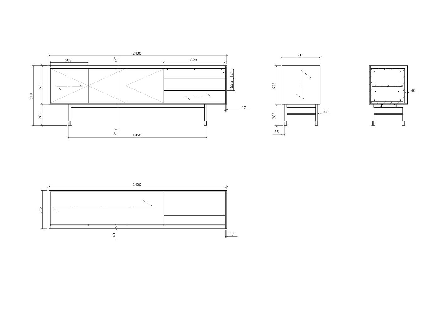 Деревянный барный шкаф со встроенным освещением Laskasas Essence ARCH-00085080 - Вид №5