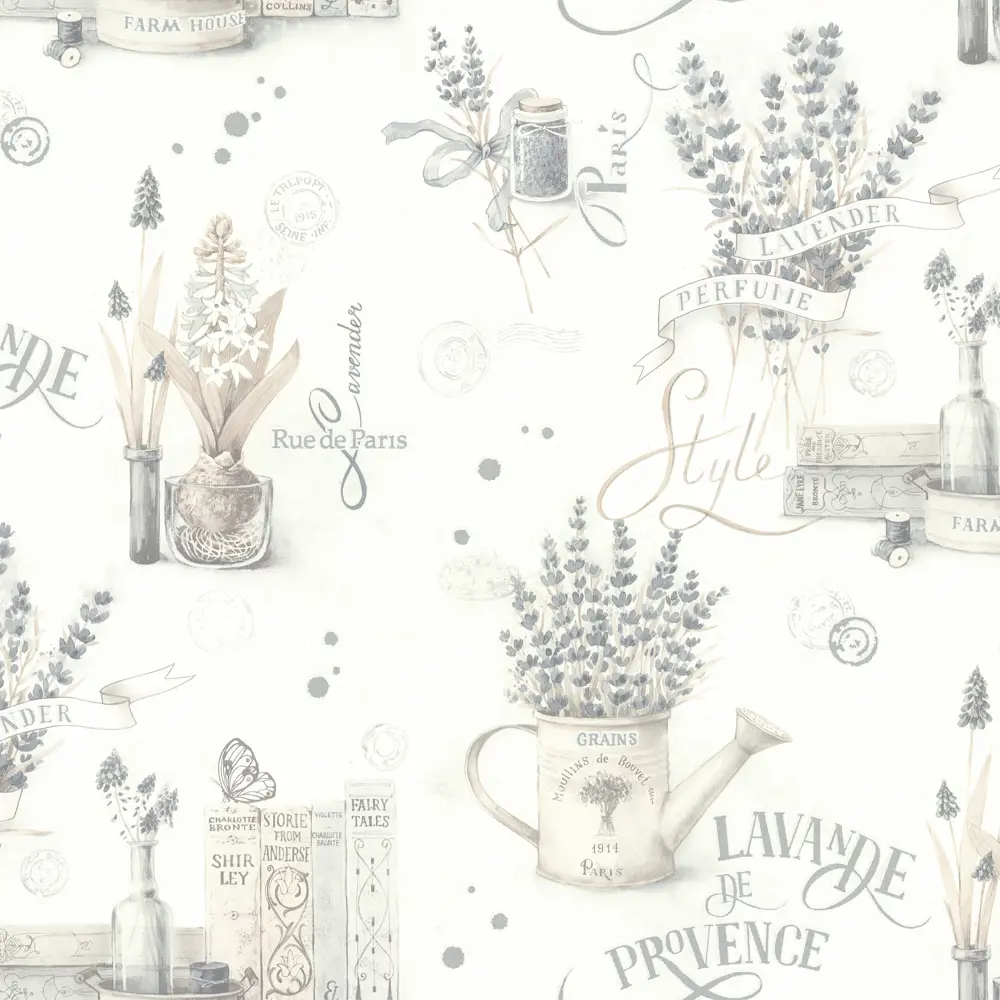 Обои флизелиновые Home Color Lavande серые 1.06 м HC71985-14 PALITRA HOME STLM-2153954 - Вид №2