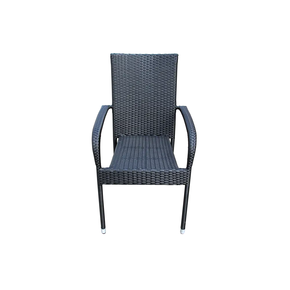 Стул Парис GS013 62x55x94 см искусственный ротанг/сталь черный 86283607 STLM-2077561 Santreyd  - Вид №3