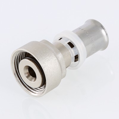 VTc.712.NE.1605 Пресс-фитинг с накидной гайкой под «евроконус» Valtec 16 (2,0) мм х 3/4”  - Вид №7