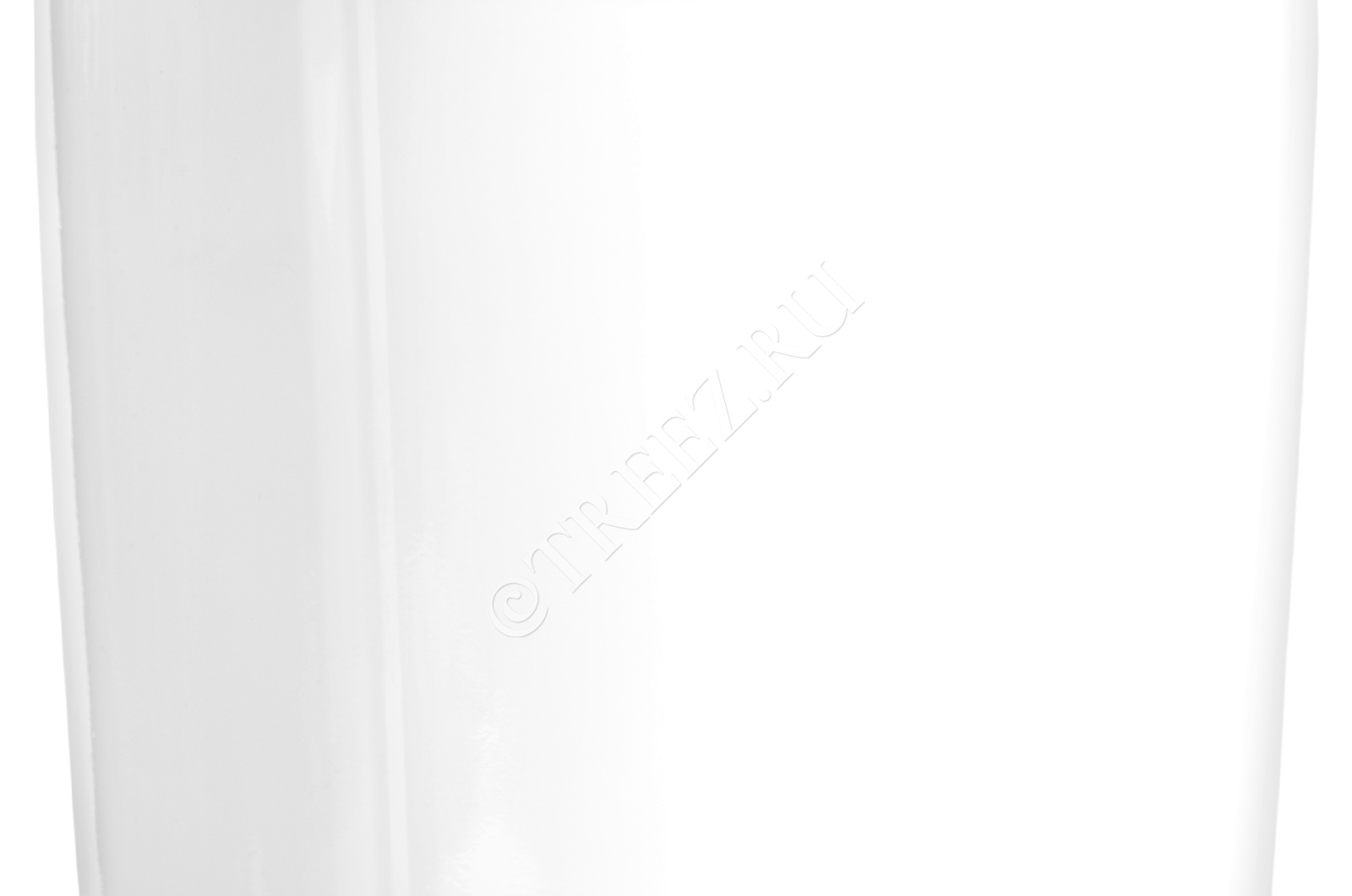 41.3320-05-037-WH-37 Кашпо  Effectory - серия Gloss - Низкая широкая чаша - Белый глянцевый лак Цветочная коллекция  - Вид №1