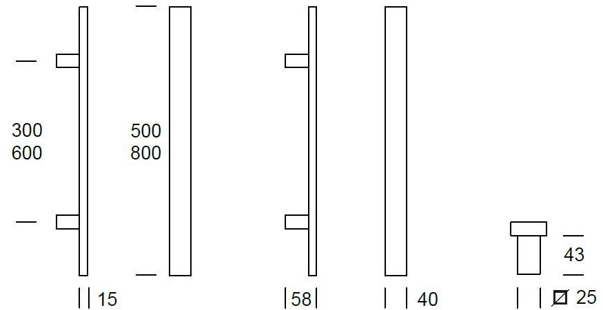 Reguitti Ручка из нержавеющей стали Liverpool A615md080f0 - Вид №1