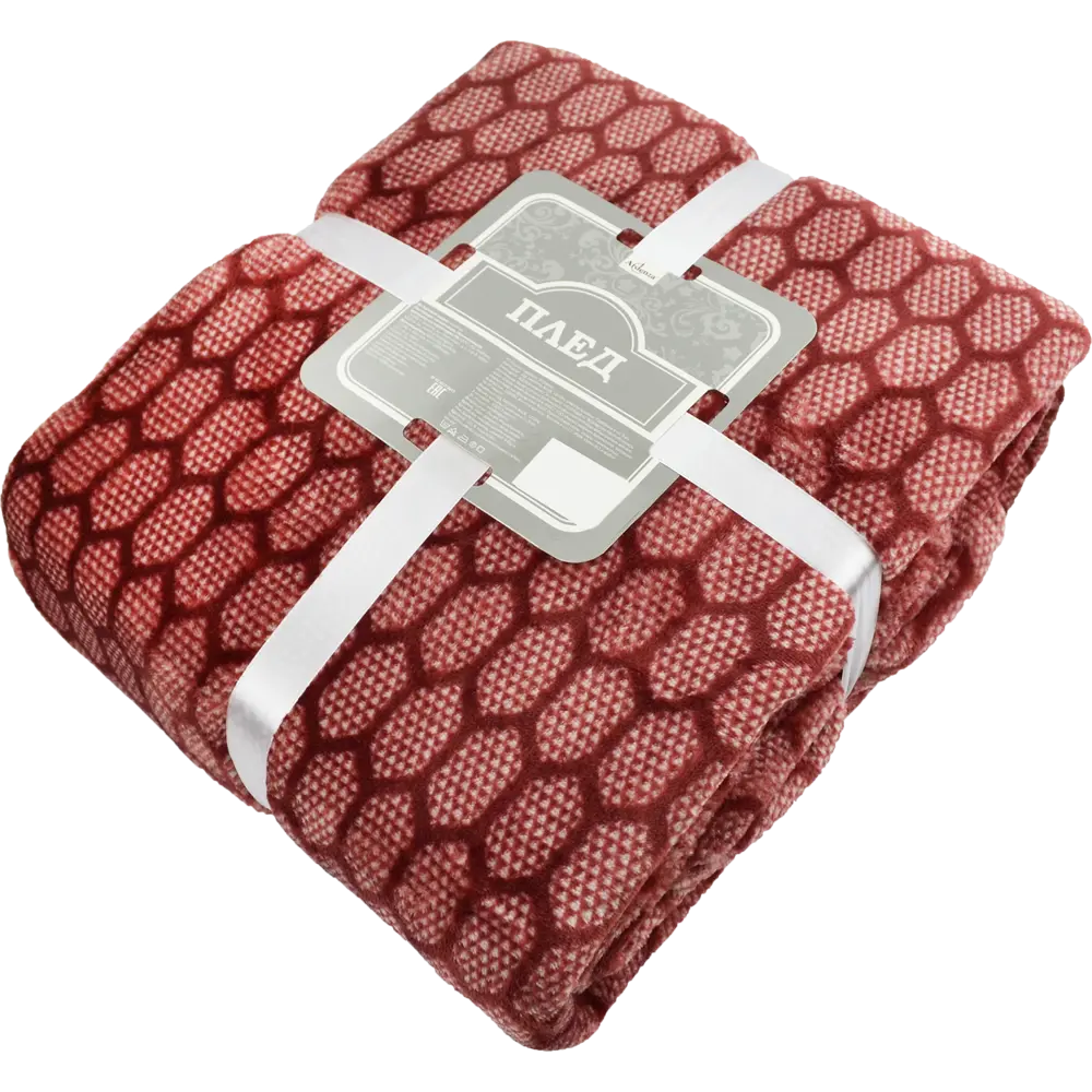 Плед «Марракеш» 180x200 см фланель цвет красный BELEZZA STLM-2029773
