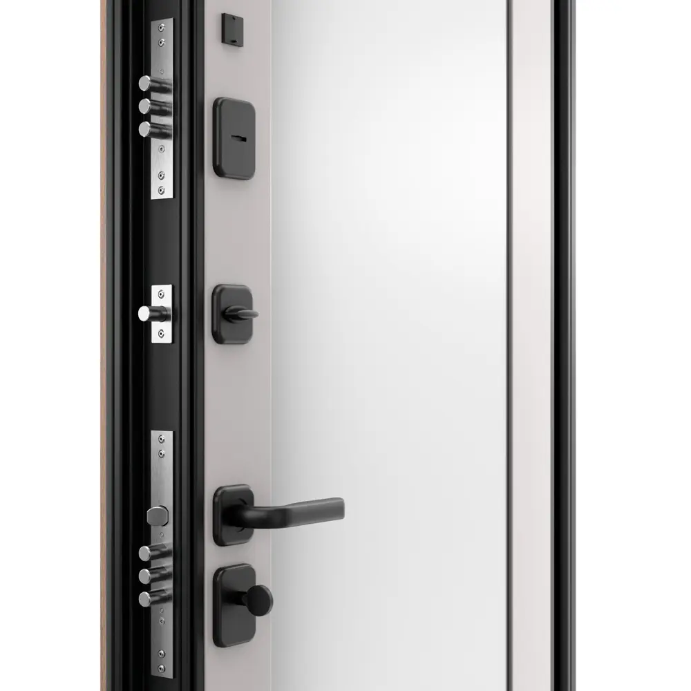 Дверь входная металлическая Браун Скай 95x205 см левая шелк белый с зеркалом TOREX STLM-2201780 - Вид №5