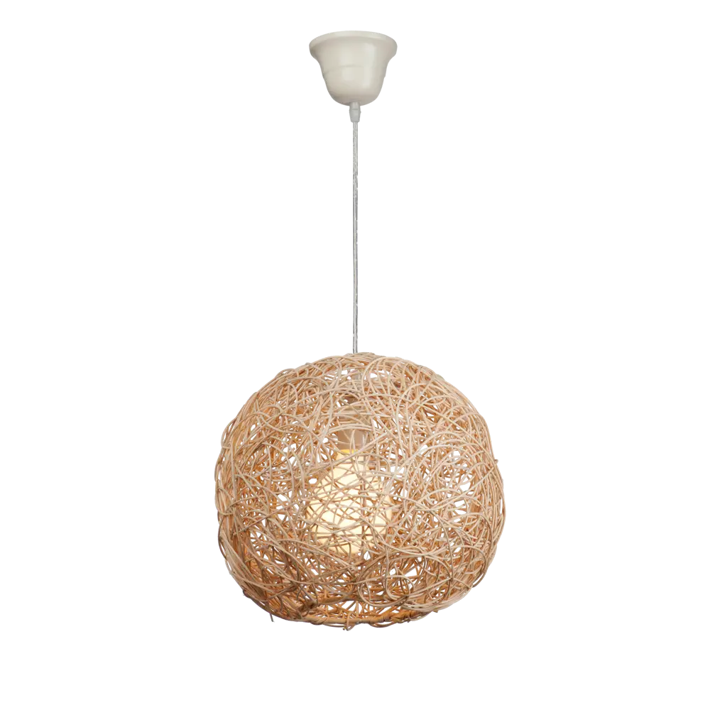 Подвесной светильник Vitaluce Sfera 1 лампа 3м² Е27 цвет бежевый 81979175 STLM-2126331  - Вид №3
