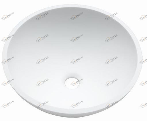 B209 d37 e Накладная раковина под столешницу  овальная KRION Basic