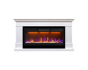 90760935 Каминокомплект California с очагом Crystal 40 бел. 1800Вт цвет белый STLM-0371959 ROYAL FLAME
