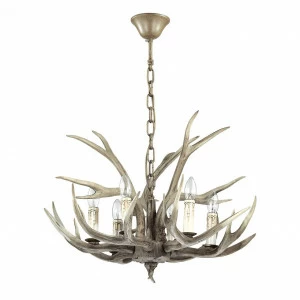 Подвесная люстра Ideal Lux Chalet SP6 IDEAL LUX ДИЗАЙНЕРСКИЕ, CHALET 057294 Коричневый