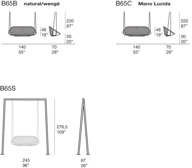 Paola Lenti Подвесное сиденье с 2 сиденьями из синтетического волокна Swing sun-id-1477226 - Вид №1