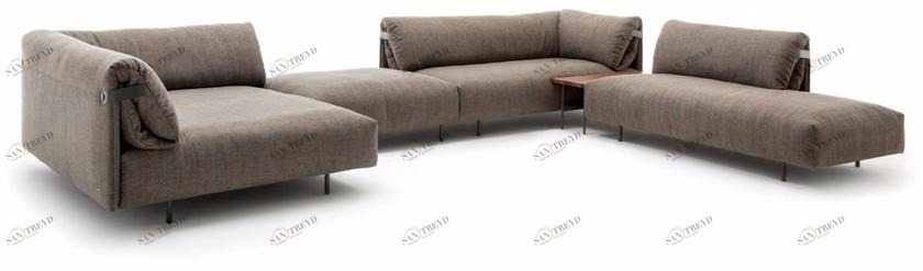 Rolf Benz Модульный угловой диван из ткани sun-id-1407838