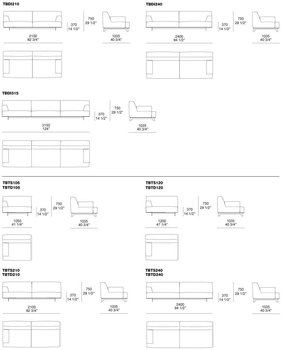 Poliform Модульный тканевый диван Tribeca sun-id-1484595 - Вид №9