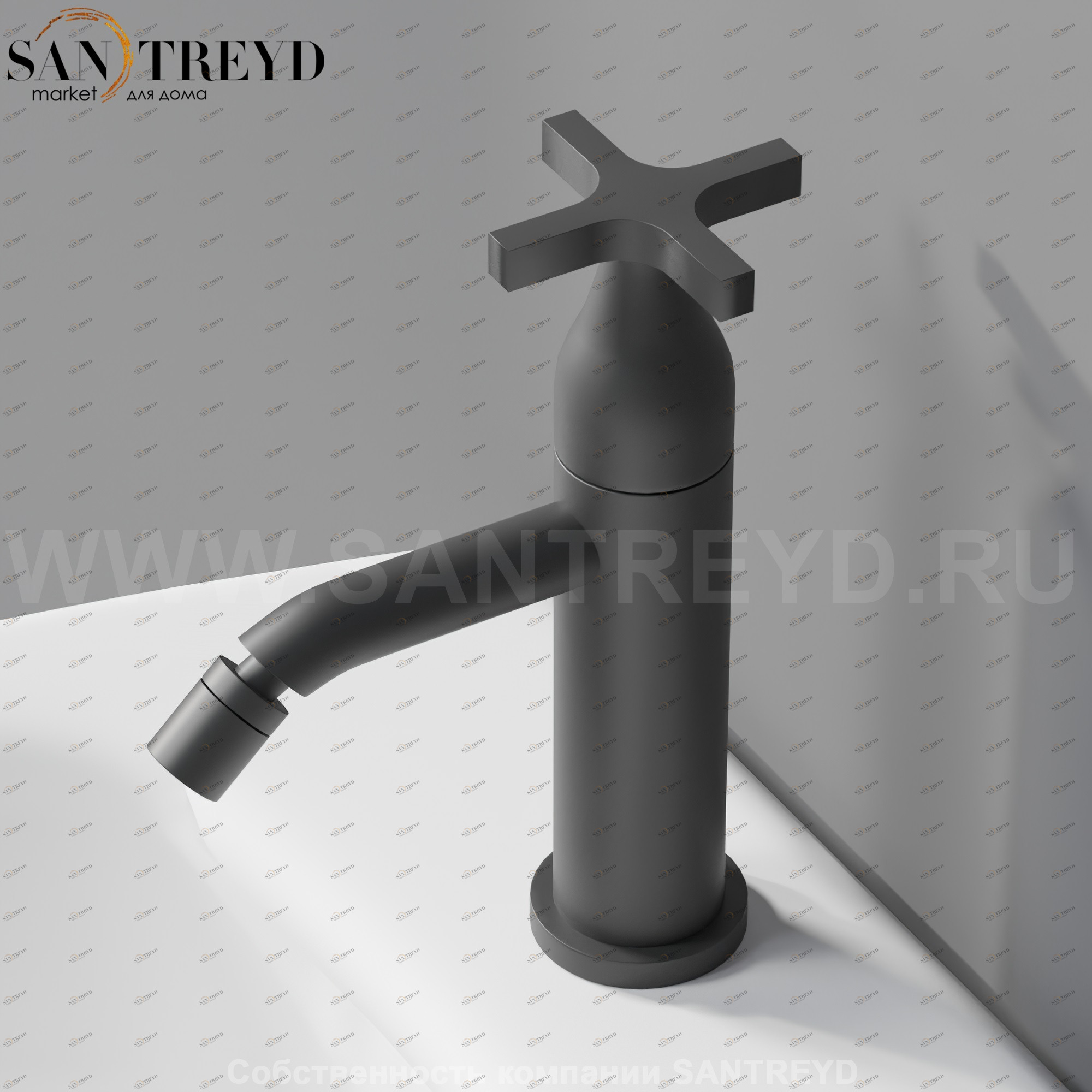 Смеситель AMEM316E MEMORY для биде черный матовый Agape