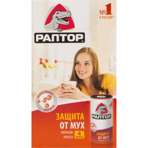 82640697 Липкая лента от мух Раптор 4 шт