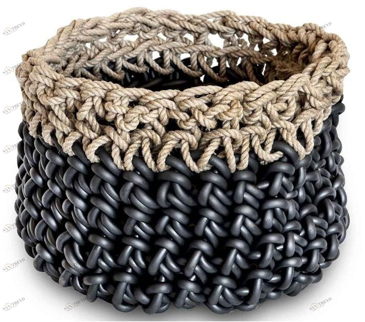 Neò Корзина из конопли и неопрена Canapa Hc22