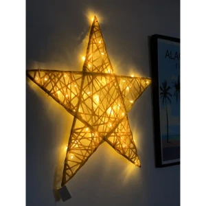 Электрическая светящиеся фигура Звезда 100 LED 50x50x5 см теплый белый свет 86164034 STLM-2206917