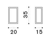 Открытый ТИК светодиодный настенный светильник Ethimo Carrè ARCH-00112437 - Вид №2