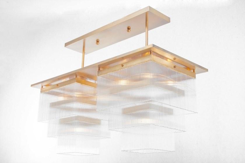 Patinas Lighting Люстра из латуни и стекла Monaco sun-id-1437839 - Вид №2