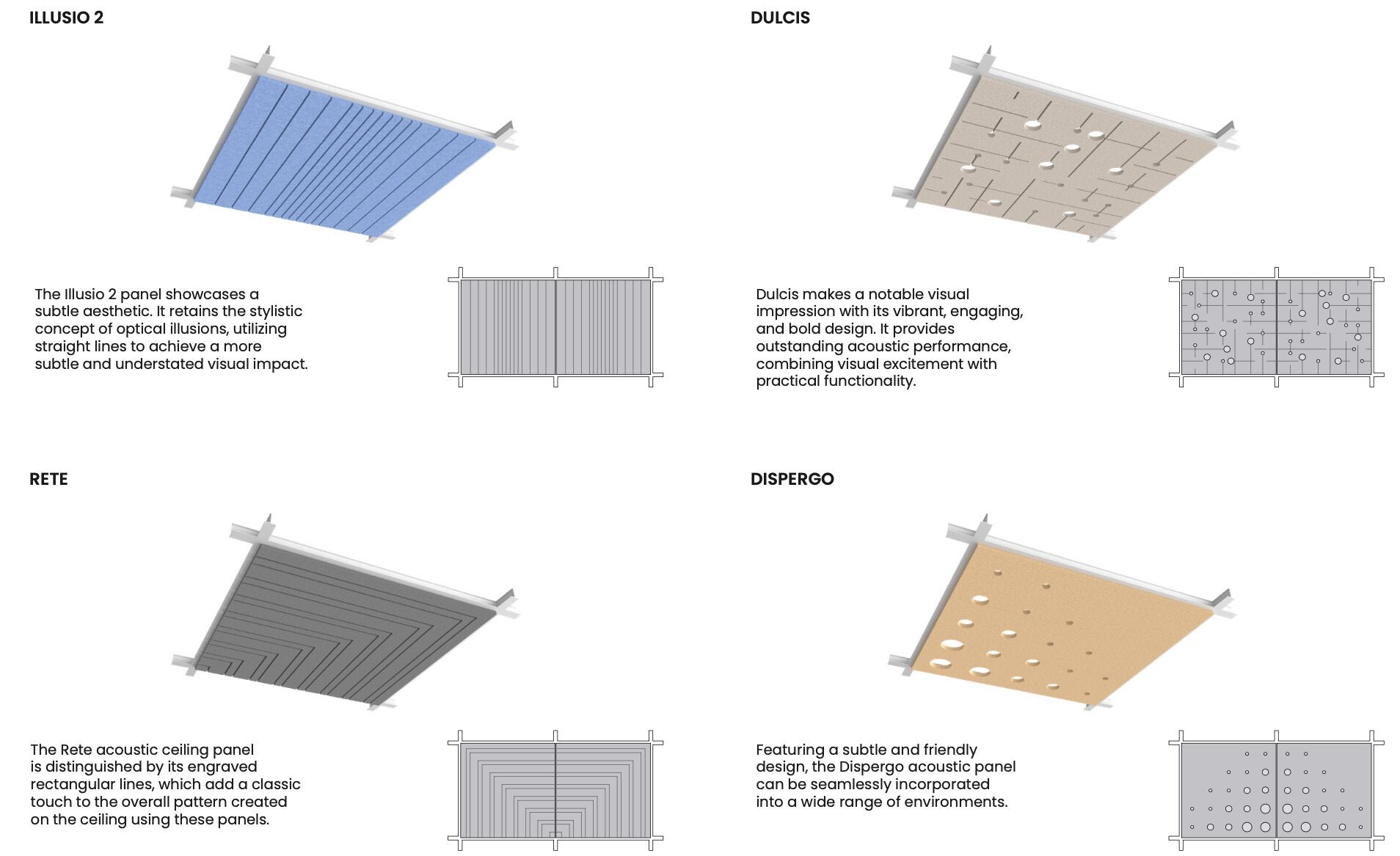 Потолочная офисная акустическая панель Askia MAGNETIC FLAT ARCH-00007568 - Вид №2
