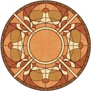 Художественный паркет Da Vinci Розетка 26-211 Дуб Селект (Гладкая) х1000диаметр мм.