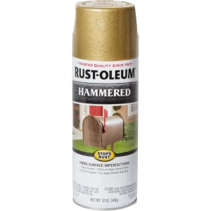 Краска аэрозольная молотковая по ржавчине цвет золотой 340 г