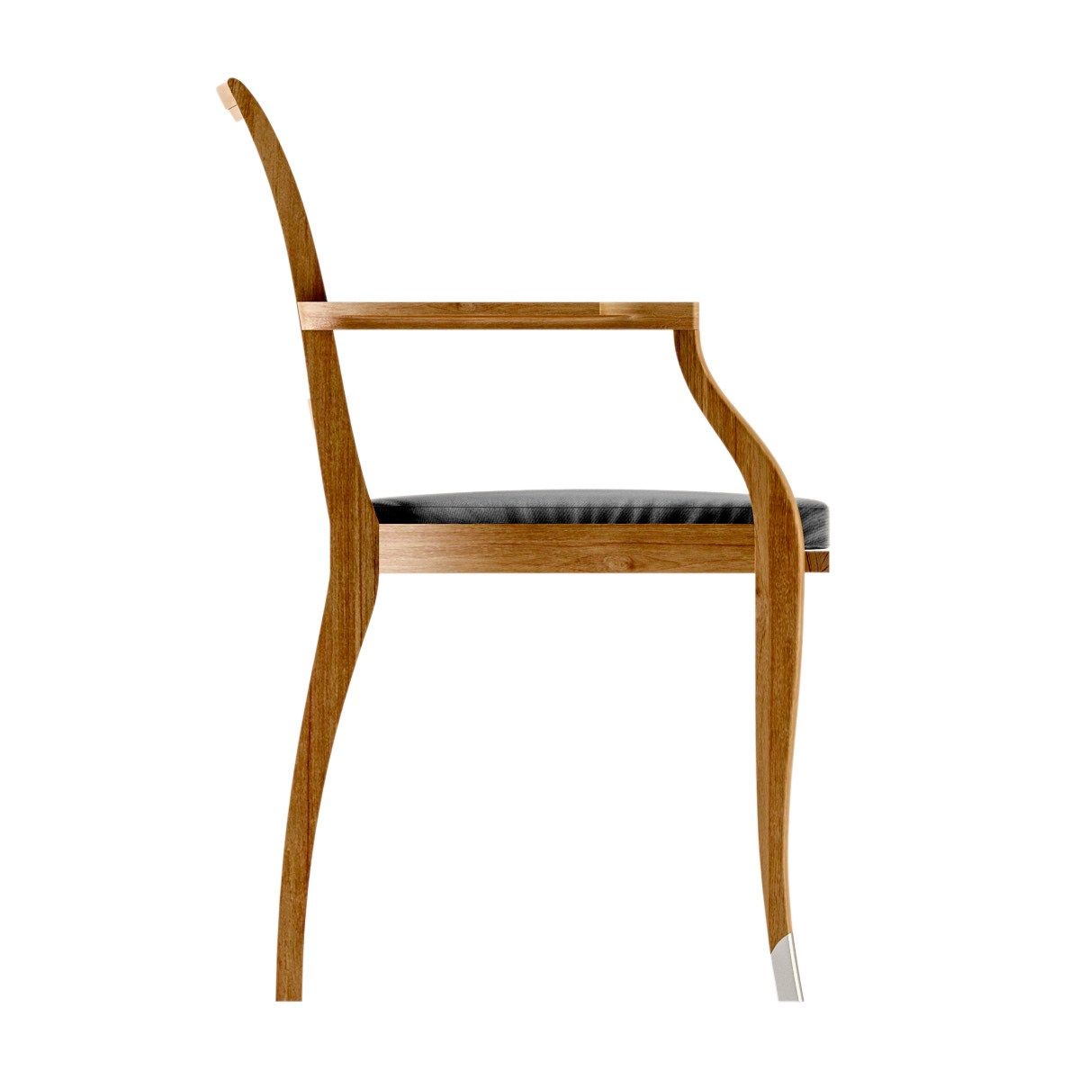 Стул для сада из тикового дерева с подлокотниками ASTELLO Jonquille ARCH-00083557 - Вид №3