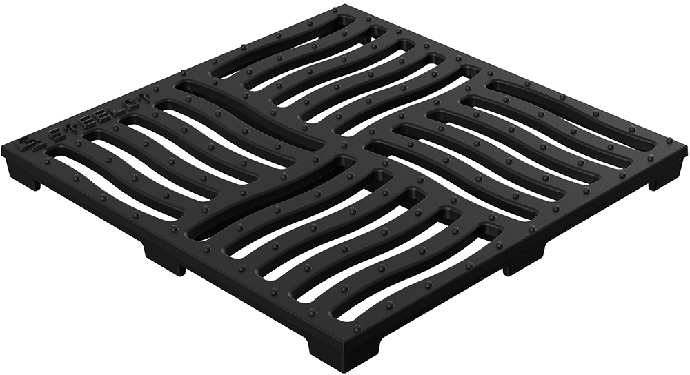 P3030AC Решетка чугунная SteeStart щелевая 300х300 С250 ГеоПластБорд