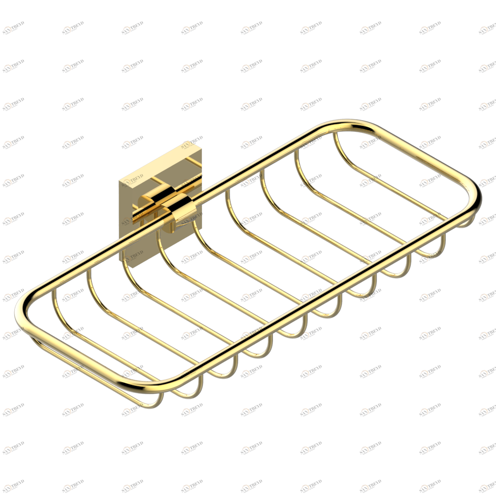 A6P-620A Мыльница-сетка Thg-paris Profil с рукоятками с чёрным ониксом Покрытие PVD золотистый цвет A6P-620A CAT.F