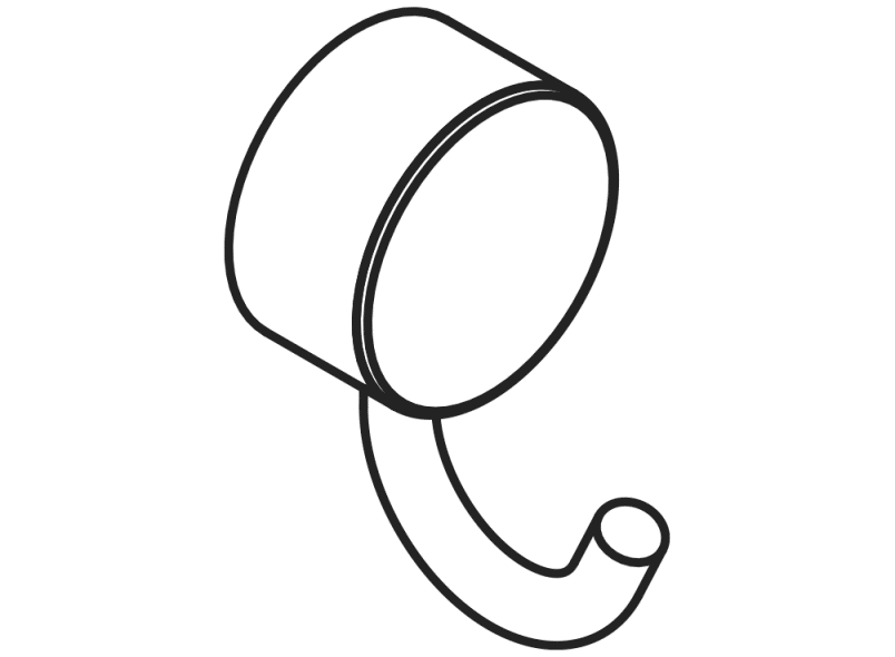 815.90.01160 HEWI Haken  - Вид №2