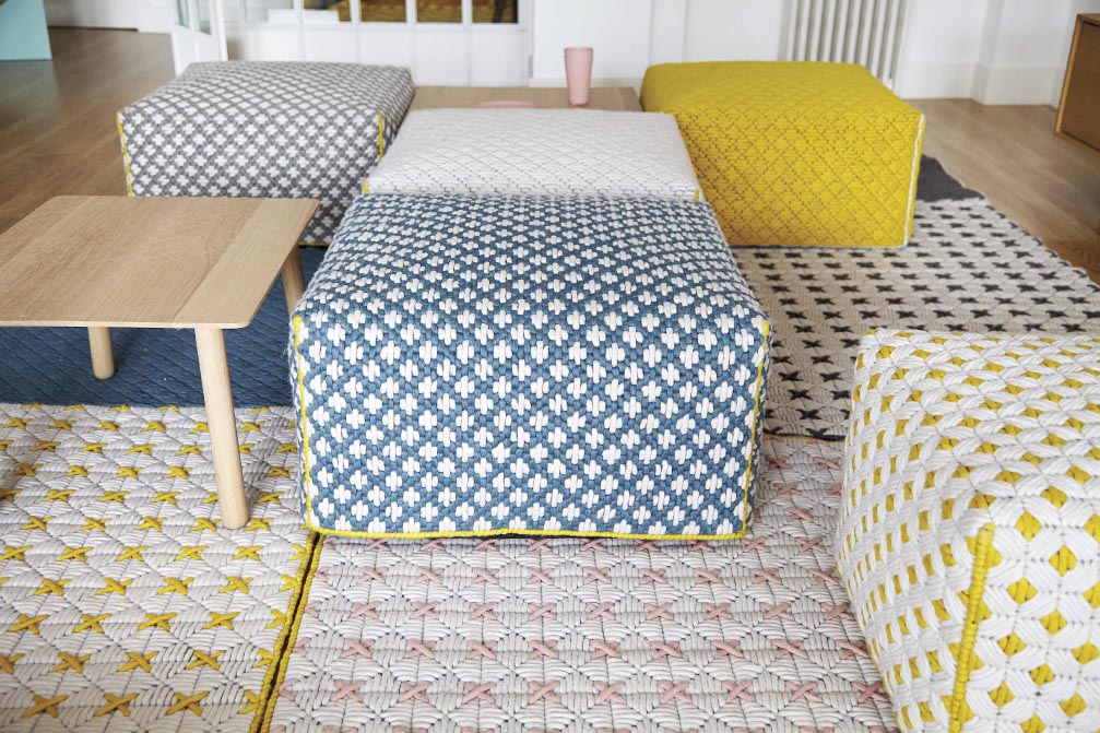 000261 Пуф большой Blue GAN Silai Silaï - Вид №1