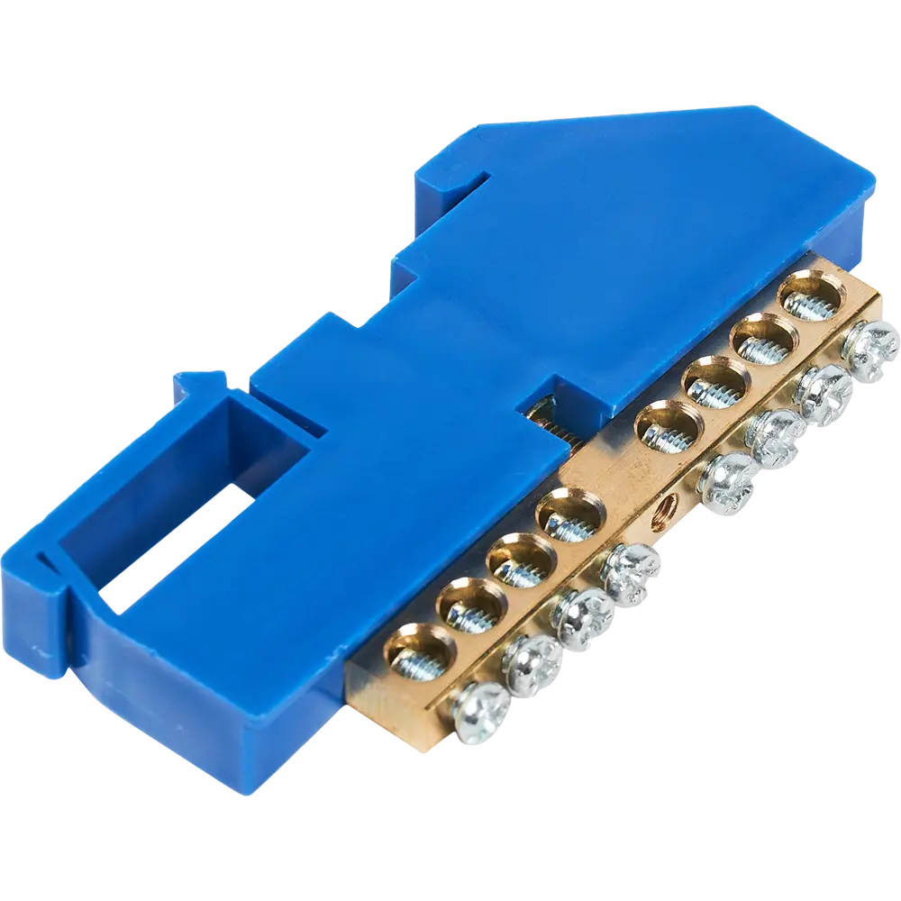 Шина N TDM Electric 6x9 мм 8 групп с изолятором на DIN-рейку 84399578 STLM-2189120 