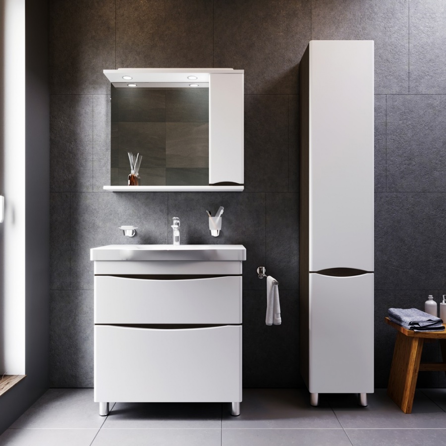 M80CSR0356VF шкаф-колонна напольный правый 35 см двери венге текстурированный AM.PM Like - Вид №1