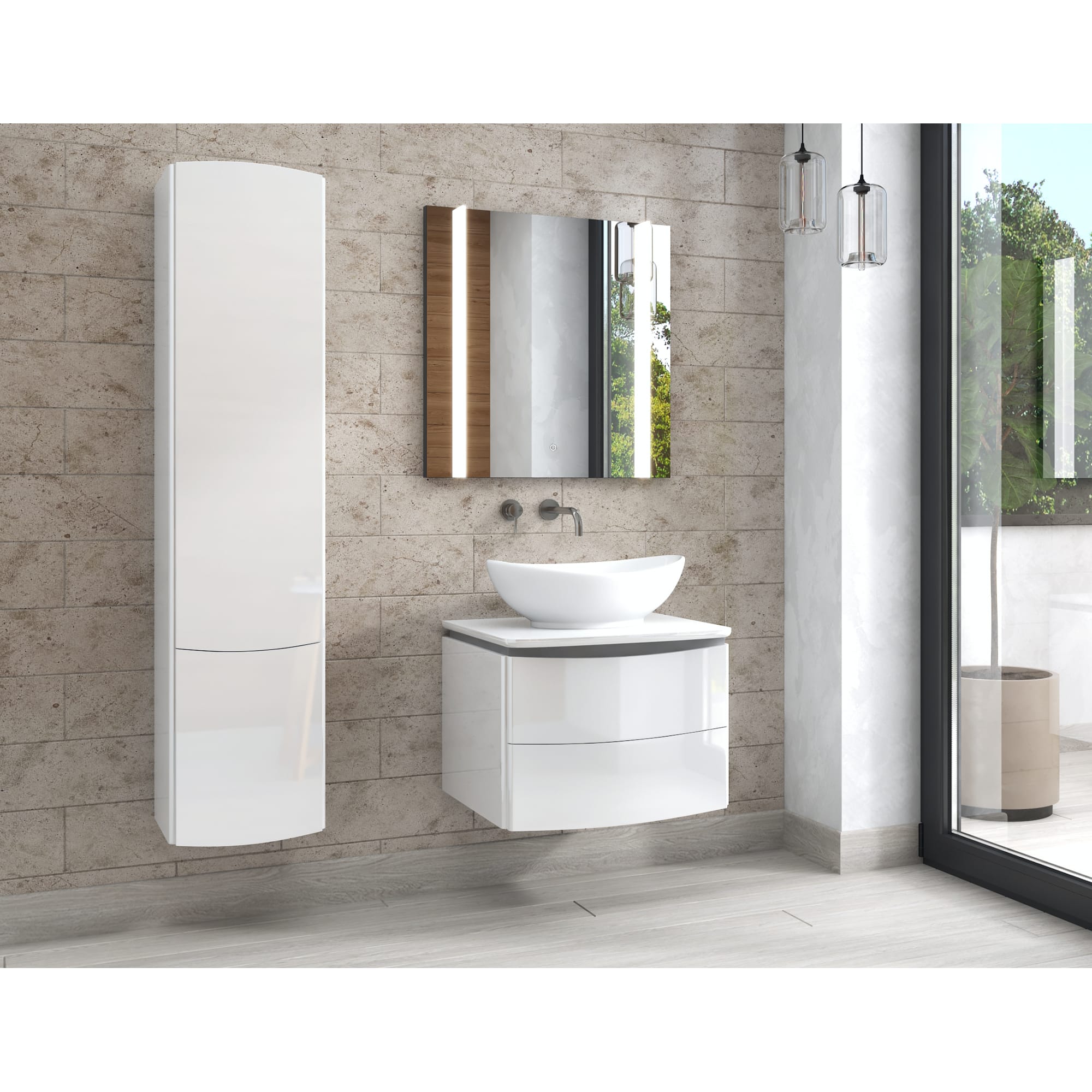 82253954 Зеркало с подсветкой 60x70 см Land Santreyd - Вид №3