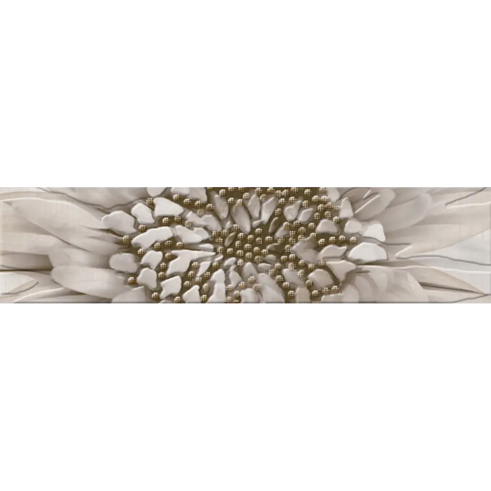 Бордюр Golden Tile Зебрано Фриз 25x6 см цвет бежевый 82958350 STLM-2083253