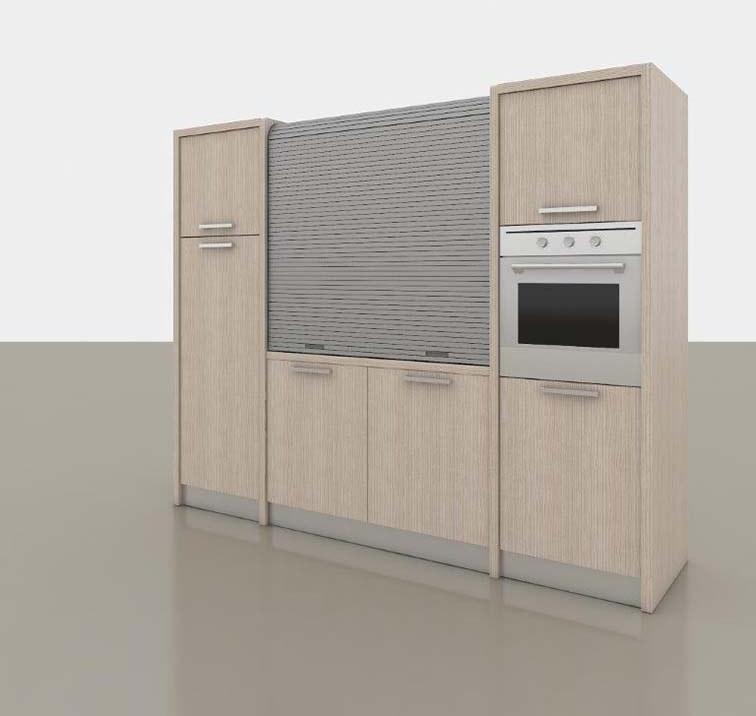 Mobilspazio Мини-кухня с ручками Zeus K136 - Вид №1