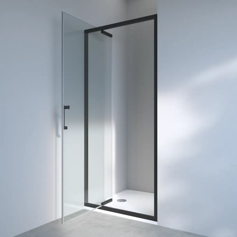 Стекло для распашной душевой двери Sensea Easy 90 см прозрачное, цвет профиля на выбор STLM-2206123 - Вид №24